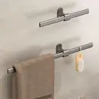 30cm/40cm Wall Mount Towel Rack Hanger Holder Bathroom Shelf Fashion Towel Bar