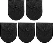 [Generic] Coin Pouch - Change Purse Felt Pouch - Jewelry Cosmetics Carrying Bag, Tiny Wallet with Snap Button for Traveling, Commuting, Interview, Club