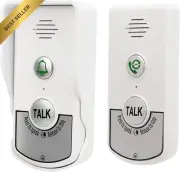 Wireless Intercom Doorbell - 1000M Range, 2-Way Voice, Rechargeable