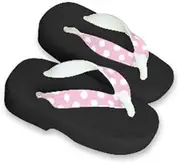Hajime(一歩) [One Step] [Hajime] Geta Clogs, Soft and Water Resistant, Made of Sponge, XXS Black/Dot x Pink, Dot x Pink (Dot x Pink/XXS), Dot × Pink, XXS(16.5cm)