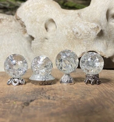 Dollhouse Miniature Crystal Ball LOT, 1:12 Scale Witch Wizard Fairy Accessory
