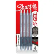 Sharpie S-Gel, Gel Pens, Medium Point - 0.7 mm, Frost Blue Barrel, Black Gel Ink