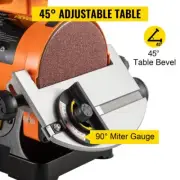 Electric Belt Disc Sander 300W 1x30 Inch Variable Speed 2950 RPM Grinder Tool