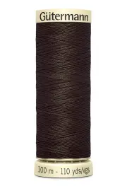 Gutermann Sew-all Thread 100m #780 VERY DARK BROWN, 100% Polyester