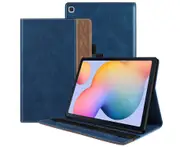 RXZT Samsung Galaxy Tab S6 Lite (SM-P610) Case Leather - Blue