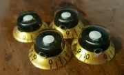 4 Guitar Set Screw Top Hat Volume/Tone knobs... Gold/Black/White... JAT C.G.P