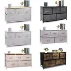 5 Drawer Dresser Storage Organizer Wide Closet Shelves Fabric Bins for Clothing