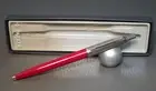 VINTAGE PARKER JOTTER NOS BURGUNDY -NEW REFILL- RECESSED CAP WITH PARKER LOGO