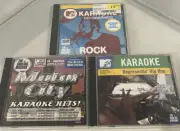 SEALED NEW 3 MTV Singing Machine Karaoke Rock Hip-Hop Motor City CD+Graphics