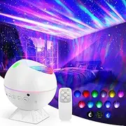 Galaxy Star Projector with 162 Lighting Modes & Remote Control - Aurora Nebula Night Light for Bedroom, 360 Degree Magnetic Base, Kids Adults Home Theater Game Room Decor