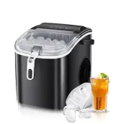 Countertop Ice Maker Portable Ice Machine, Basket Handle,Self-Cleaning Ice Maker