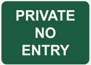[Namly Design] Sticker - PRIVATE NO ENTRY