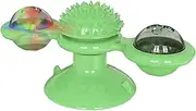 Fun Cat Windmill Treat Dispenser | Leaking Rotating Suction Cup Windmill Dispenser Toy | Interactive Slow Feeder Trainer, Funny Kitten Toys for Friends, Families