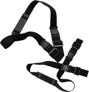 2Pcs Beach Chair Carrying Strap, Adjustable Comfortable Portable Lightweight Beach Chair Straps with Shoulder Pad & Buckled Design for Camping, Backpacking and Picnic
