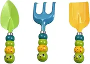Gardening Tools Set Bug Shaped Shovel Rake Spade for Soil Sand Play for Beach Garden Outdoor Fun Safe