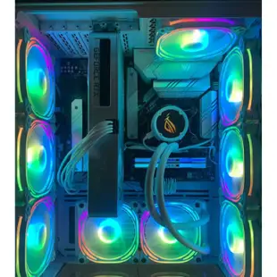 AMD R7-2700x CPU ROG Strix LC240 RGB 白龍 水冷散熱器