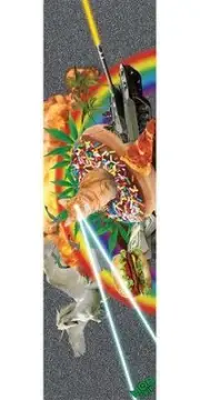 New Mob Trending Multi-Color Skateboard Griptape - 9in x 33in (1 Sheet)