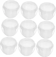 Beatifufu Plastic Storage Container Clear Compact Portable Watercolor Paint Case for Students
