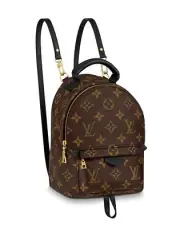 NEW LOUIS VUITTON Mini Backpack M44873 Palm Springs Monogram Canvas Black Straps
