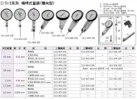 在飛比找Yahoo!奇摩拍賣優惠-日本製 Mitutoyo 三豐 513系列 槓桿式量表 規格