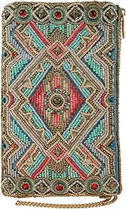 [MARY FRANCES] Native Girl Crossbody Phone Bag, Multi, Multi