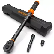 13.6-230.5N.m 1/2" Drive Click Torque Wrench Ratchet Socket Adaptor Extension