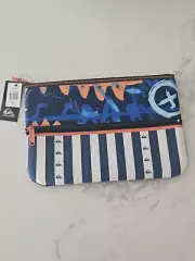 Quiksilver Jumbo Neoprene 2 Compartment Pencil Case NEW w TAGS