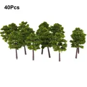 40Pcs Deep Green Model Trees For N Gauge Railway Building Scenery Layout New