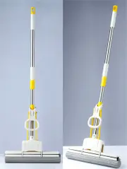 SMARTLINK 38cm Superior PVA Sponge Mop with Adjustable Telescopic Handle Super Absorbent Durable