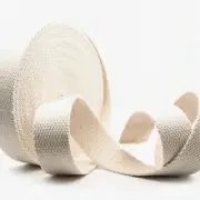 EcoCraft Cotton Ribbon: 1.25" x 50 Yards for Arts, Belting, Tote Bags & Purse St