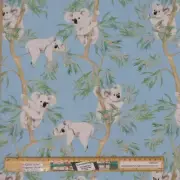 Patchwork Quilting Sewing Fabric Koalas Gumtree 50x55cm FQ