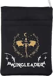 ACOTAR Book Cover Fourth Wings Inspired Book Sleeve Throne Of Glass TOG Gift Wingleader Gift SJM Reader Gift Literature Bookish Bibliophile Gift (Wingleader BM)