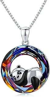 [Generic] Ballerina/Tree of Life/Panda Necklace for Women 925 Sterling Silver Crystal Pendant Tree of Life Jewelry Gifts