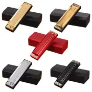 Grade 10 Holes 20 Tones Chromatic Harmonica,C for Key Harmonica with for