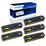 5PK Toner Set Fits for HP Color LaserJet Pro M252n M252dn MFP M274n M277n CF400X
