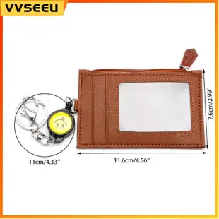 Business Credit ID Badge Card Holder Coin Purse Retractable