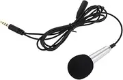 SECFOU Mini Smartphone Microphone with Jack Portable Tiny Mic for Karaoke Live Streaming Recording Durable Sleek Design for Performances Compatible with Devices