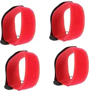 Levemolo Nylon Poultry Collars 4 Pack Rooster Neckband Crow for Farms Reduce Noise Easy to Use