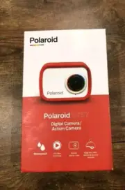 Polaroid Sport Lifestyle Action Digital Camera Red Waterproof Magnetic Base NEW