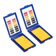 2pcs pH1-14 Test Strips 80 Litmus Indicator Paper with Plastic Box Alkaline Acid
