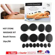 16pc HOT STONES SET MASSAGE Basalt HOT Stones SPA HOT STONE MASSAGE TREATMENT