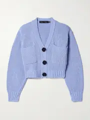[Proenza Schouler] Proenza Schouler - Sofia Cropped Cotton-blend Cardigan - Light blue - small small Blue