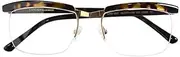 Eareada Legend Movie Men Optical Glasses For Men Square Black Clear Lens Half Frame Eyeglasses