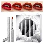 Soft Fog Matte Silver Thin Tube Lipstick Set Non Stick Cup Lip Gloss Set 4 Pack