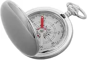 [Milisten] Retro Pocket Watch Compass Portable Zinc Alloy Clamshell Design with Luminous Feature for Camping and Outdoor Navigation Compact and Durable for Men