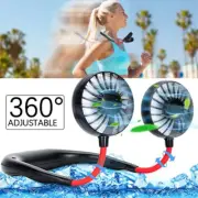 Abanico De Banda Para Cuello Manos Libres USB Recargable Ventilador Personal NEW