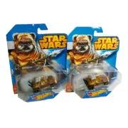 2014 Hot Wheels STAR WARS Wicket Ewok Dune Buggy Lot Set Of 2 New