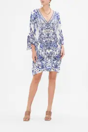TIE SLEEVE SHORT KAFTAN GLAZE AND GRAZE