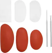 eMagTech 8pcs Sculpting Texturing Tools Rubber Pottery Clay Ribs with Sculpture Pottery Shape Scraper Cutter Clay Ceramic Needle Feather Wire Texture Tool