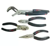 GM Performance Tool 4PC Groove, Slip Joint, Long Nose, Diagonal Pliers Tool Set